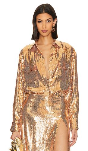 Carlotta Top in Metallic Gold. - size XS (also in XXS) - retrofete - Modalova