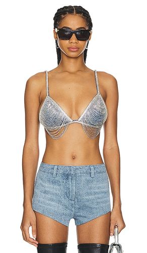 Hyde Bra Top in Metallic Silver. - size L (also in M, S) - retrofete - Modalova