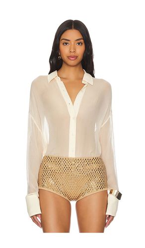 Camisa maddge en color beige talla M en - Beige. Talla M (también en L, XL) - retrofete - Modalova