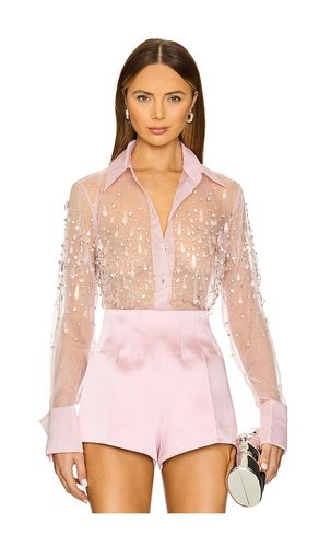 Aubriella Embellished Shirt in . Size L. Also in M, S, XS - retrofete - Modalova
