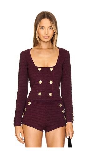 Top palabra de honor clemence en color burgundy talla L en - Burgundy. Talla L (también en M, S, XL, XXL) - retrofete - Modalova