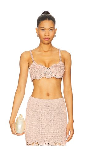 Bellini Crochet Top in Peach. - size M/L (also in XS/S) - retrofete - Modalova