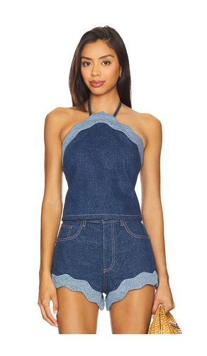 Rhonda Denim Top in . Size XS. Also in S - retrofete - Modalova