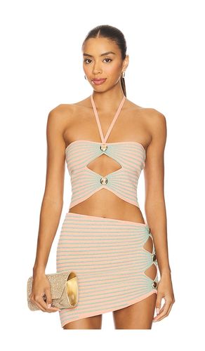 Brea Knit Top in Coral,Mint. - size L (also in M, XL, XS) - retrofete - Modalova