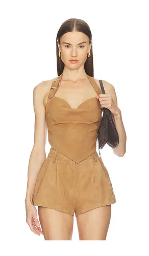 Windsor Suede Top in . Size L. Also in M, S, XXS - retrofete - Modalova