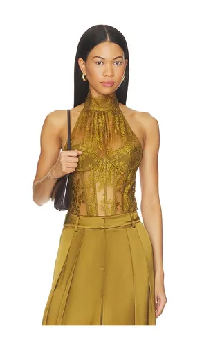 Harriet Lace Bodysuit in Brown. - size L (also in M, S, XL, XS, XXS) - retrofete - Modalova
