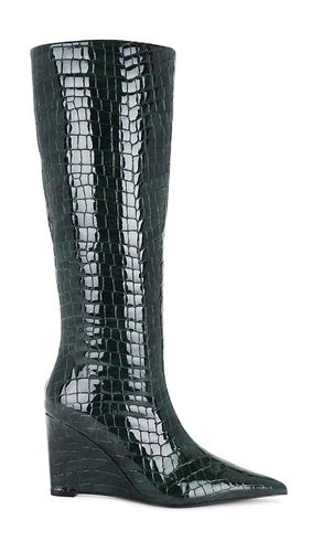 Natassa Wedge Boot in Green. - size 36 (also in 36.5, 37.5, 38, 38.5, 39, 41) - retrofete - Modalova