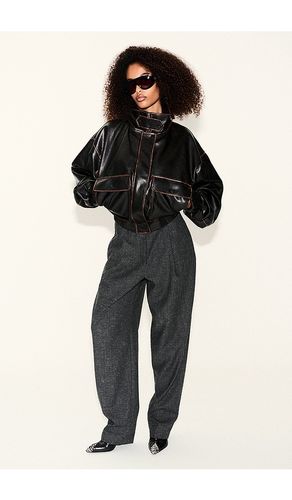 Single Pleat Straight Leg Trousers in Grey. - size 34 (also in 36, 38) - Rohe - Modalova