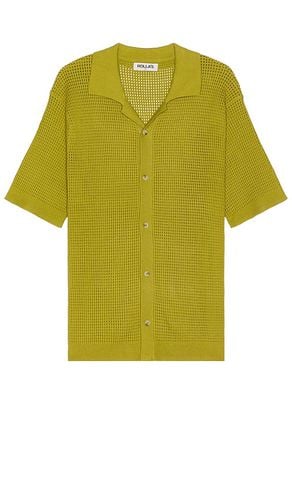 Bowler Grid Knit Shirt in Green. - size L (also in M, S, XL/1X) - ROLLA'S - Modalova