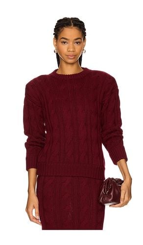 Round Neck Sweater in Burgundy. - size L (also in M) - Rowen Rose - Modalova