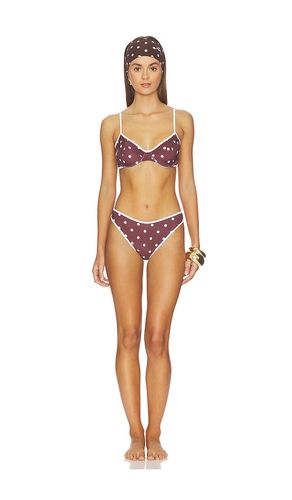 Bikini Printed Lycra in Brown. - size 36 (also in 38, 40, 42) - Rowen Rose - Modalova