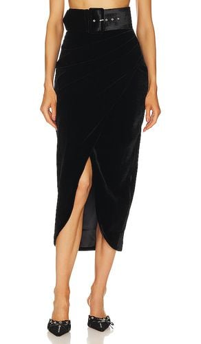 Draped Velvet Midi Skirt in . - size 36/S (also in 42/XL) - Rozie Corsets - Modalova