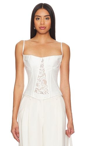 Linen And Lace Bustier Top in . - size 36/S (also in 38/M) - Rozie Corsets - Modalova