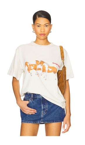 Wild Horses Tee in Cream. - size L (also in M, S, XL, XS) - Remington Stone - Modalova