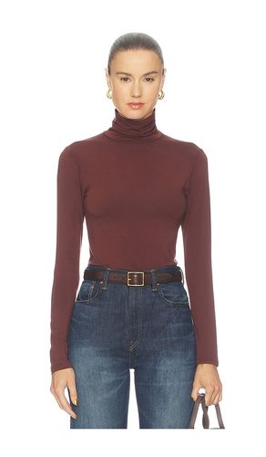 Modal Turtleneck Tee in Brown. - size L (also in M, S, XS) - Ripley Rader - Modalova