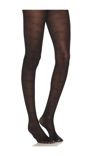 Pippa Mesh Jacquard Tights in Black - RTA - Modalova