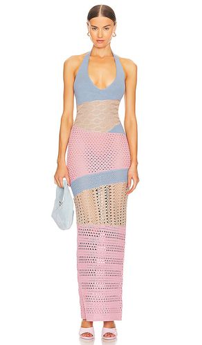 Patchwork Knit Midi Dress in Rose. - size L (also in XS) - RTA - Modalova