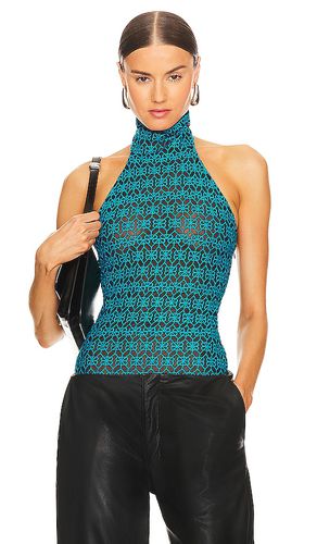 Embroidered Mock Neck Bodysuit in . Taglia 6 - RTA - Modalova