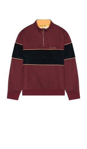 Quarter Zip Sweater in Burgundy. - size L (also in M, S) - Round Two - Modalova