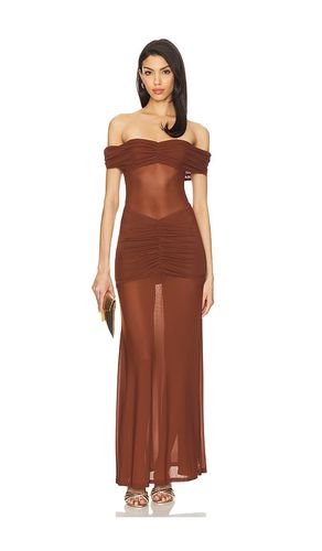 Meila Maxi Dress in Brown. - size M (also in S) - Runaway The Label - Modalova