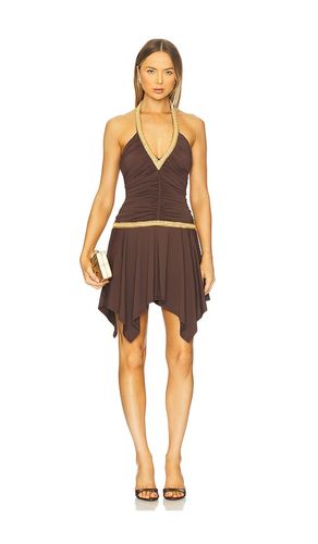 Shae Mini Dress in Chocolate. - size L (also in M, S, XL, XS) - Runaway The Label - Modalova