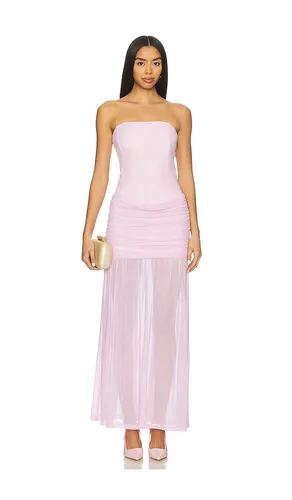 Lillie Corset Maxi Dress in Pink. - size L (also in M) - Runaway The Label - Modalova