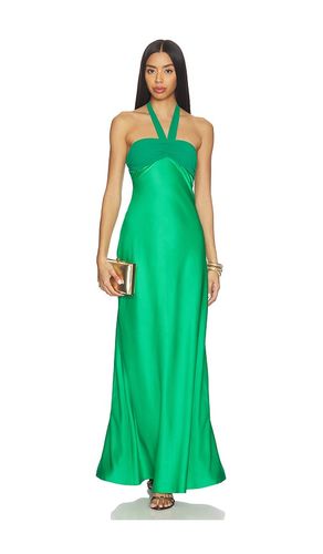 Marilla Ruched Halter Maxi Dress in Green. - size S (also in XS) - Runaway The Label - Modalova