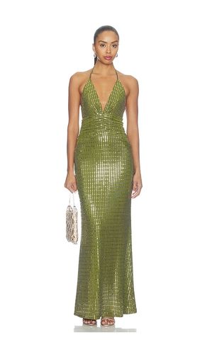 Nara Deep V-Neck Maxi Dress in . Size L. Also in M, S, XS - Runaway The Label - Modalova