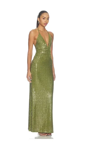 Nara Deep V-Neck Maxi Dress in . Size L. Also in M, S, XS - Runaway The Label - Modalova