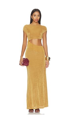 Mayla Boat Neck Maxi Dress in Yellow. - size M (also in S) - Runaway The Label - Modalova