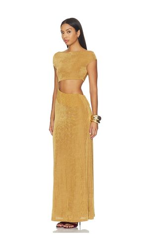 Mayla Boat Neck Maxi Dress in Yellow. - size M (also in S) - Runaway The Label - Modalova