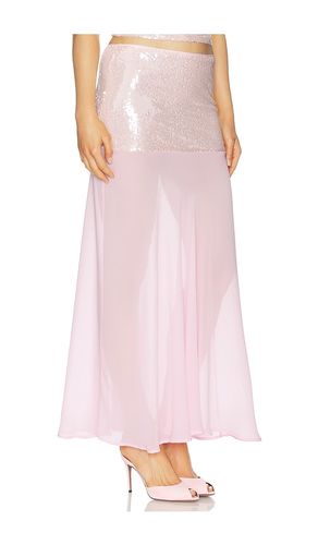 Adeluna Sheer Bottom Maxi Skirt in . Size L. Also in M, S, XL - Runaway The Label - Modalova