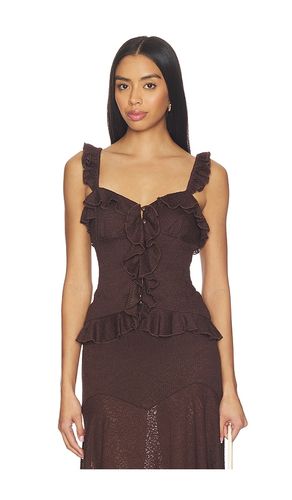 Roxelle Ruffle Split Front Top in . Taglia L. Also in M - Runaway The Label - Modalova