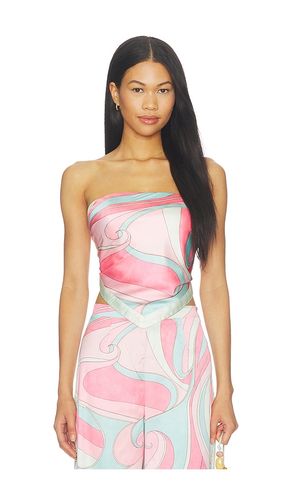 Milani Satin Scarf Top in Multi. - size L (also in XS) - Runaway The Label - Modalova