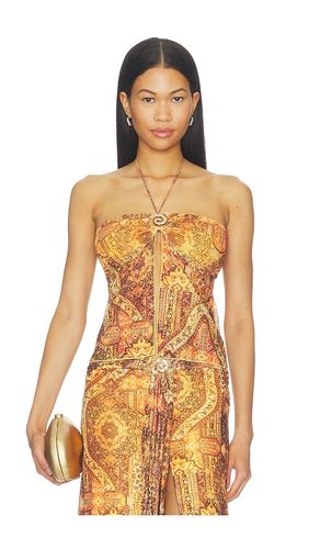 Skylar Sheer Halter Split Front Top in . Size L. Also in M, S, XL, XS - Runaway The Label - Modalova