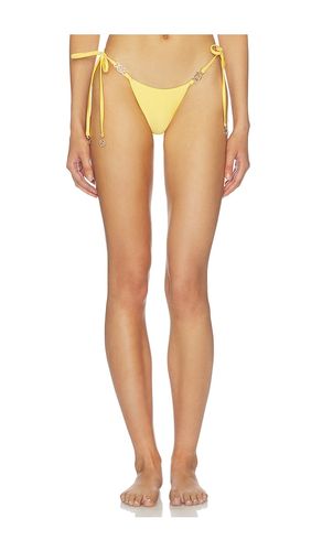 Tiago Tie Side Bikini Bottom in Yellow. - size L (also in S, XL) - Runaway The Label - Modalova