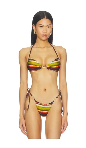 Palma Halter Ruched Bikini Top in Multi. - size L (also in M, S, XL, XS) - Runaway The Label - Modalova