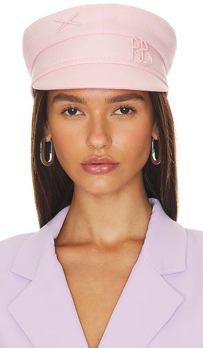Monogram-embellished Baker Boy Cap in Pink. - size M (also in XS) - Ruslan Baginskiy - Modalova