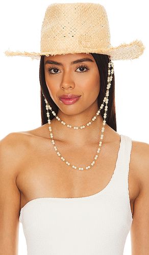 Sombrero fedora pearl chain en color neutral talla M en - Neutral. Talla M (también en S) - Ruslan Baginskiy - Modalova