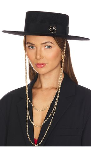 Monogram-embellished Canotier Hat in . Size S. Also in XS, M - Ruslan Baginskiy - Modalova
