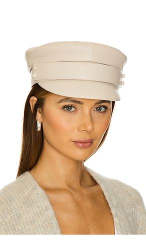 Faux Leather Belted Baker Boy Cap in . Size S, XL, XS - Ruslan Baginskiy - Modalova