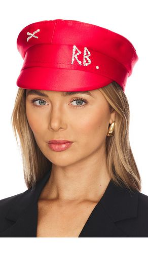 Crystal-embellished Satin Baker Boy Cap in . Taglia XS - Ruslan Baginskiy - Modalova