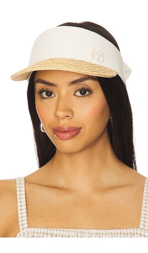 Straw Braid & Linen Visor in - Ruslan Baginskiy - Modalova