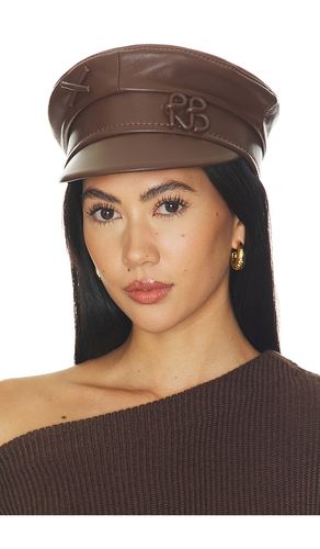 Monogram Embellished Leather Baker Boy Cap in . Taglia M. Also in S, XS - Ruslan Baginskiy - Modalova