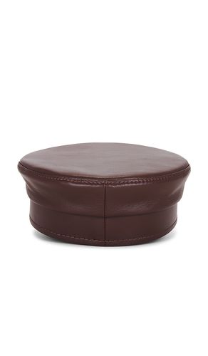 Monogram Embellished Leather Baker Boy Cap in . - size L (also in M, S, XL, XS) - Ruslan Baginskiy - Modalova