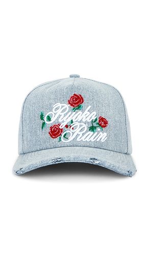 Denim Rose Strapback Hat in - Ryoko Rain - Modalova
