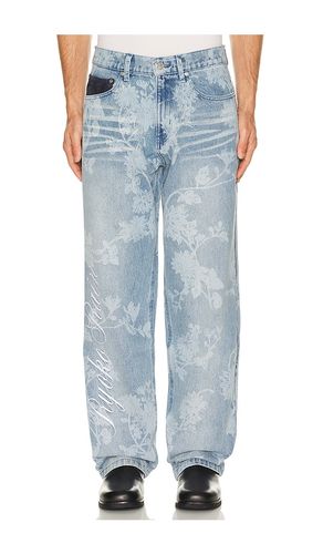 Laser Engraved Floral Jeans in . Size 30. Also in 32, 34, 36 - Ryoko Rain - Modalova