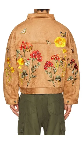 Monarch Clay Suede Work Jacket in Brown. - size L (also in M, S) - Ryoko Rain - Modalova
