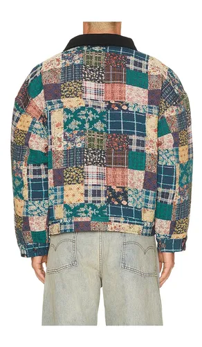 Quilted Tapestry Work Jacket in . Size L. Also in M, S, XL/1X - Ryoko Rain - Modalova