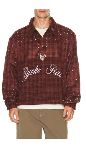 Pullover Rhienstone Flannel in . Taglia S. Also in M, L, XL/1X - Ryoko Rain - Modalova
